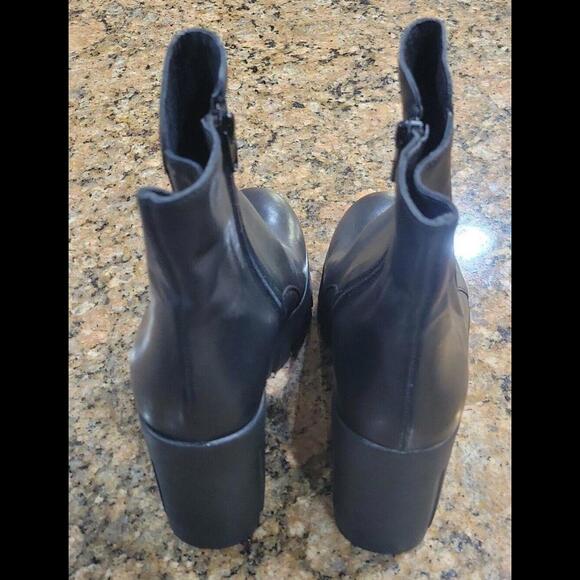 FRED SEGAL FEET Stella Black Leather Booties Women's Ankle Boot Shoes 36 6 $598 - Picture 4 of 15